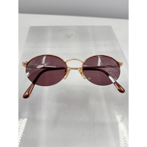 Laura Ashley Vintage Samantha Gold Tone Oval Eyeglasses 50-19-135 (M) - Picture 5 of 14